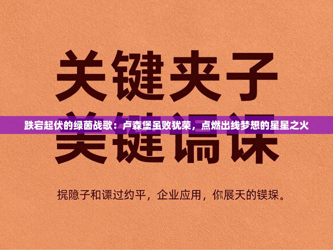 跌宕起伏的绿茵战歌：卢森堡虽败犹荣，点燃出线梦想的星星之火